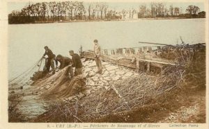 Carte Postale de pêcheurs à Urt