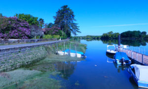 Vue sur le port d'Urt