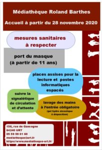 Accueil médiathèque déconfinement 2020