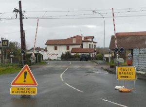 route barrée urt