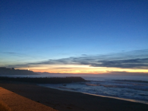 Plage d'Anglet nuit