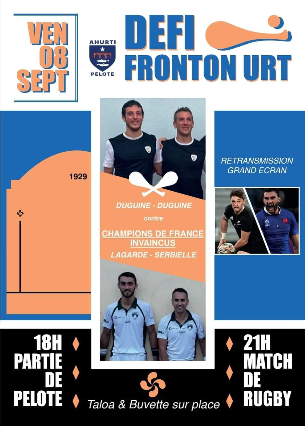 Défi fronton Urt