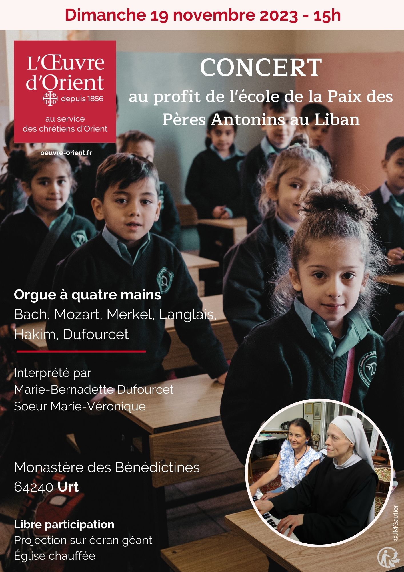 Concert aux monastère des Bénédictines