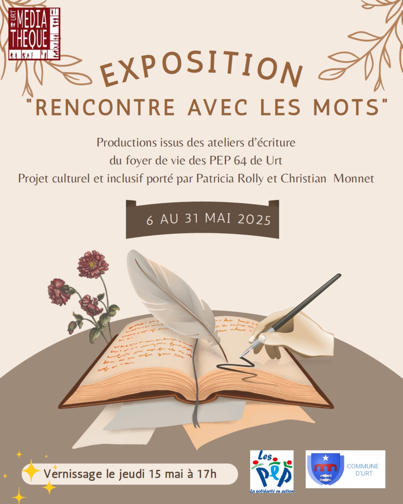 Vernissage “rencontre avec les mots”